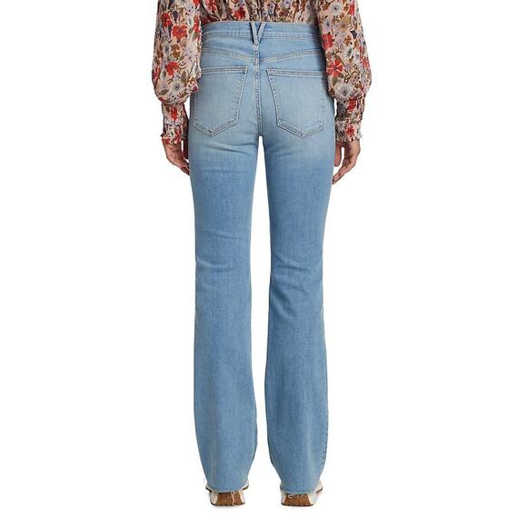 Veronica Beard Cameron Stretch-Cotton Boot-Cut Raw Hem High Rise  Jeans Nova  31 - Picture 2 of 12